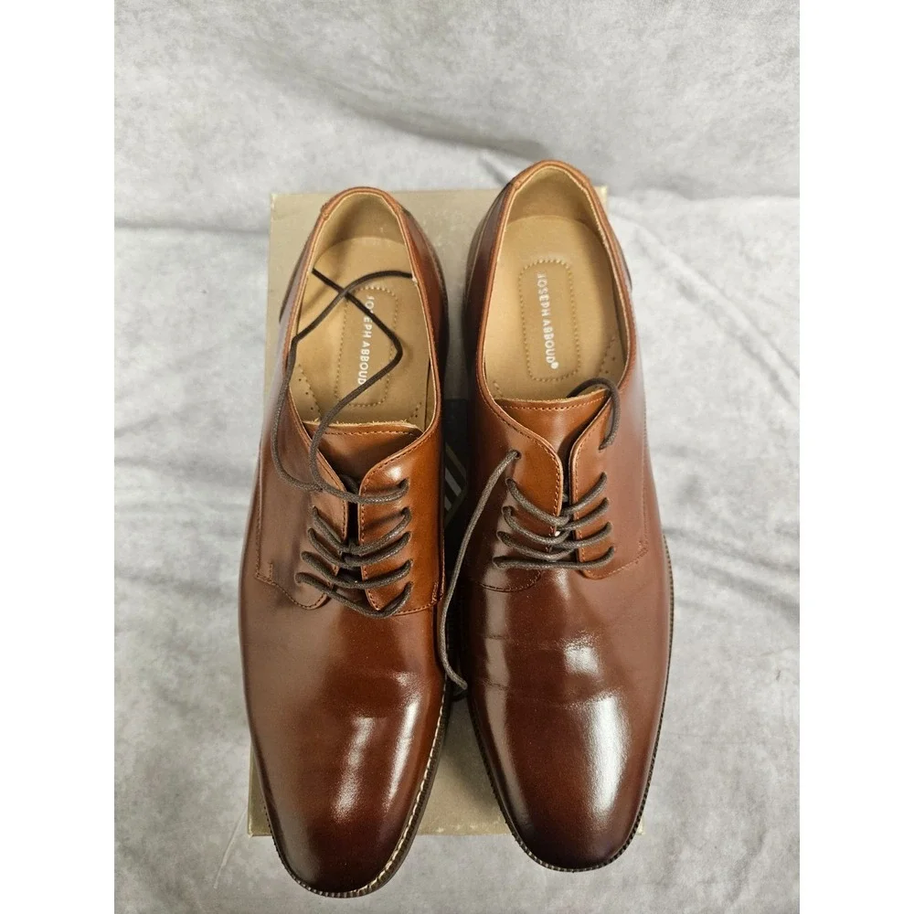 Joseph Abboud Mens Thorton Plain Toe Tan Oxford Size 13D New